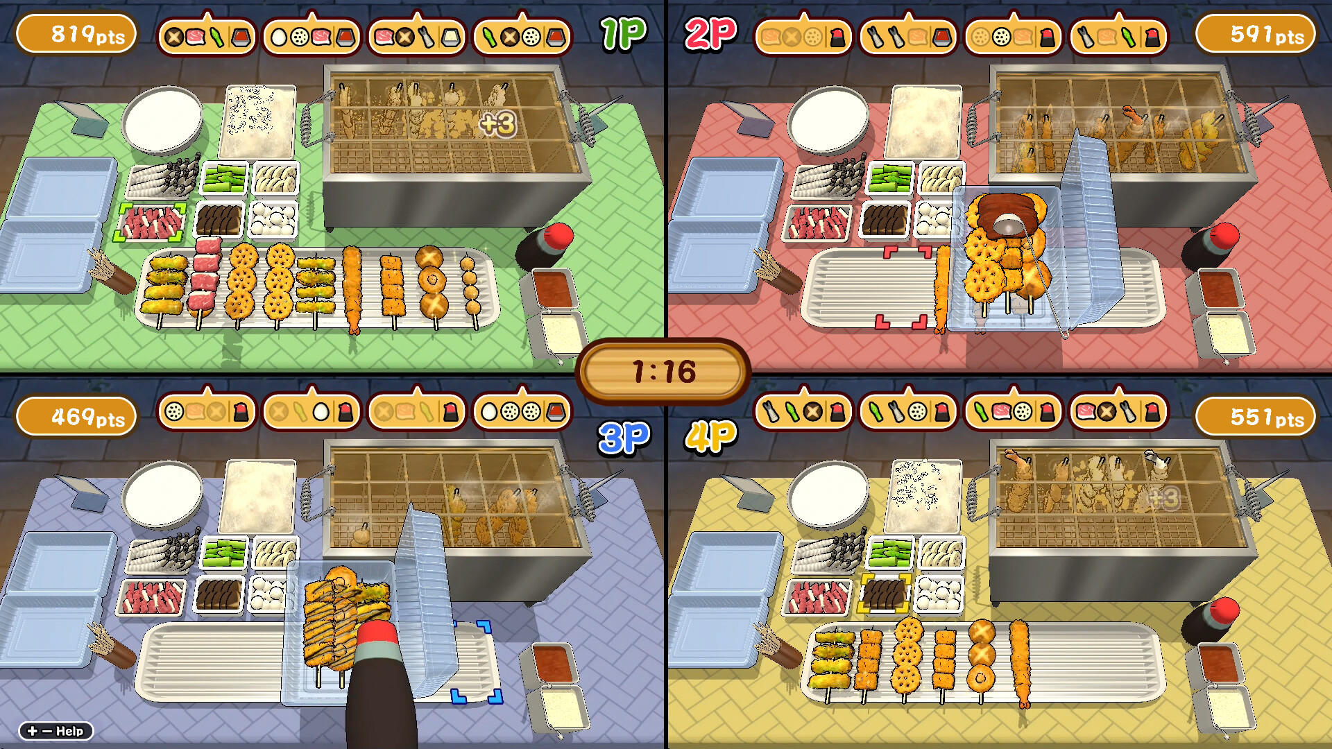 Make it! Kushikatsu Game Screenshot