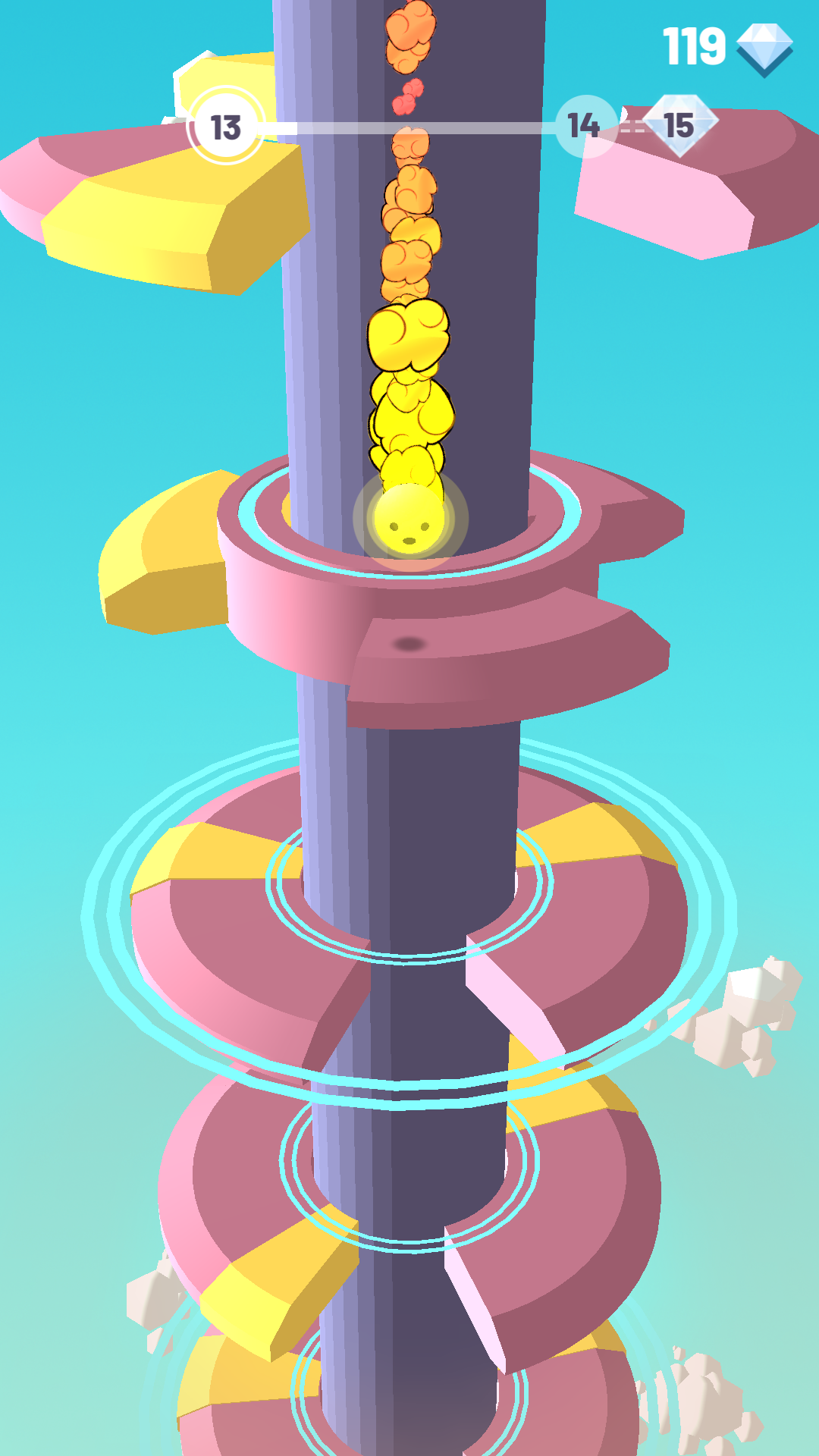 Captura de Tela do Jogo 跳个球球