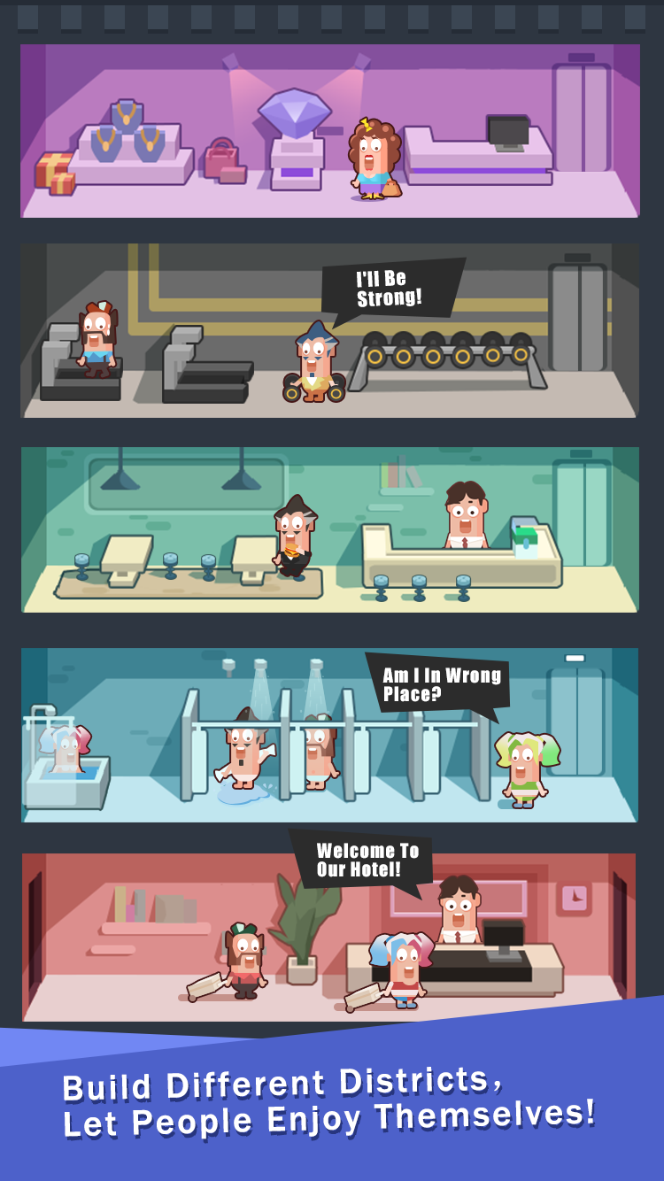 Great Hotel Tycoon Game Screenshot