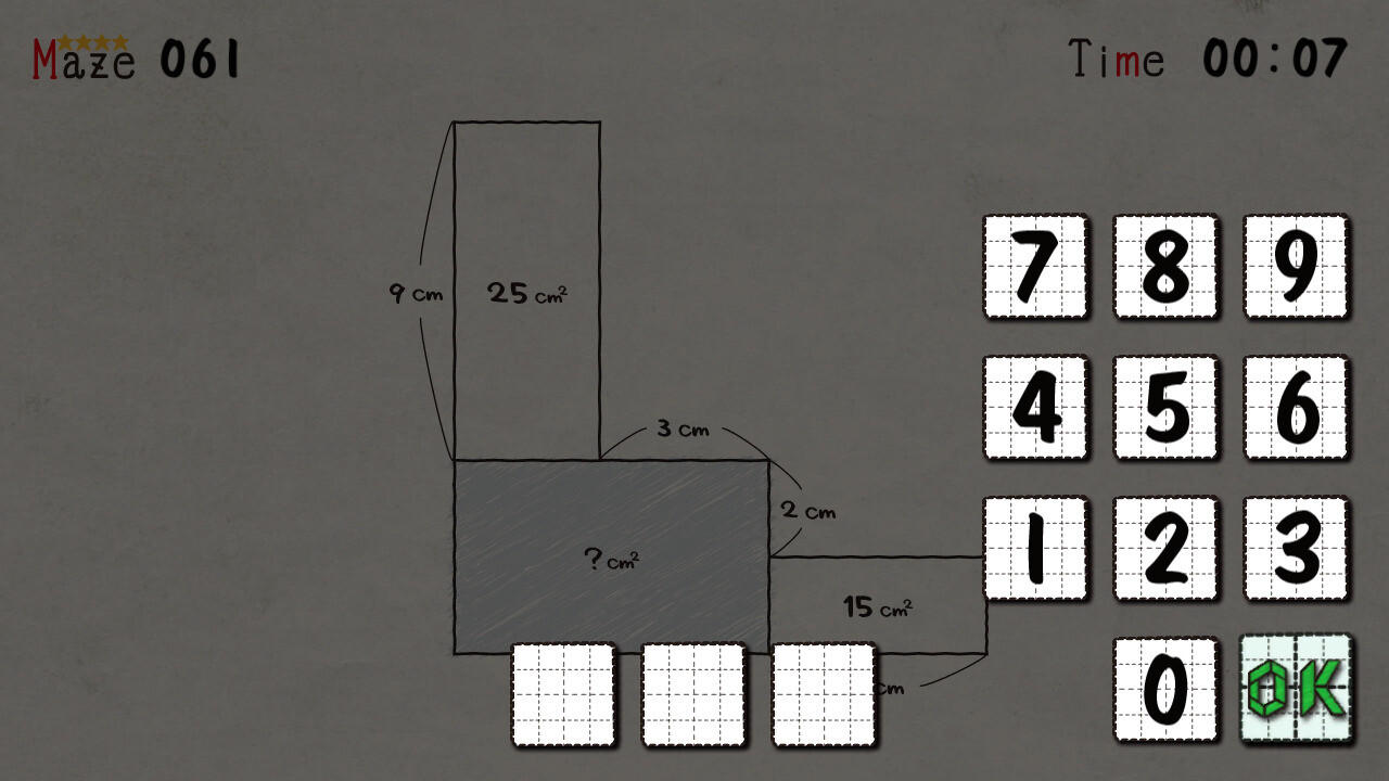Captura de Tela do Jogo MENSEKI Area maze puzzles