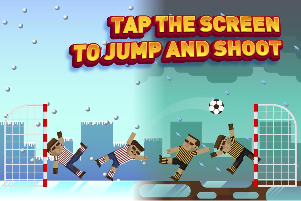Screenshot of Soccer with Physics 2 players