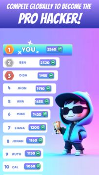 HACKED : Password Puzzle Game Game Screenshot