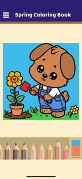Spring Coloring Book Game Screenshot