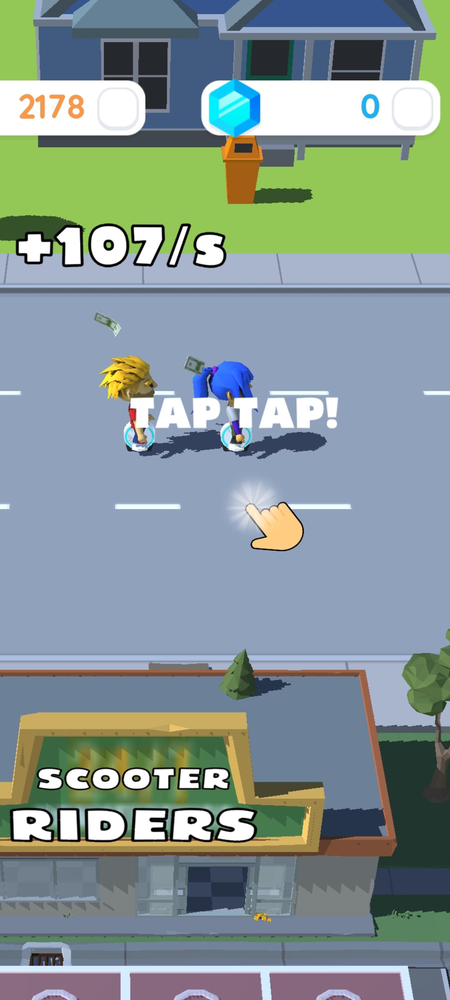Idle Scooter Riders Game Screenshot