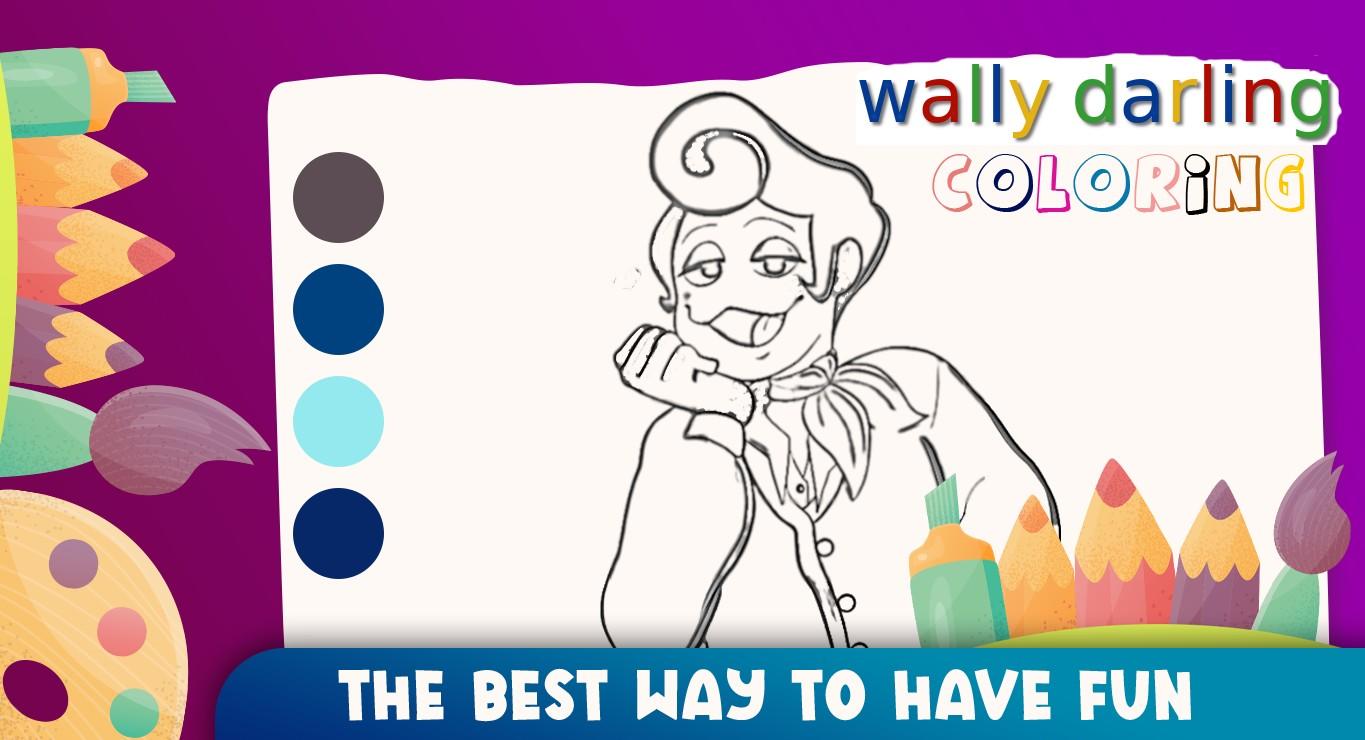 wally darling Coloring Book Game Screenshot