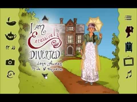 Screenshot of the video of Jane Austen Dress Up