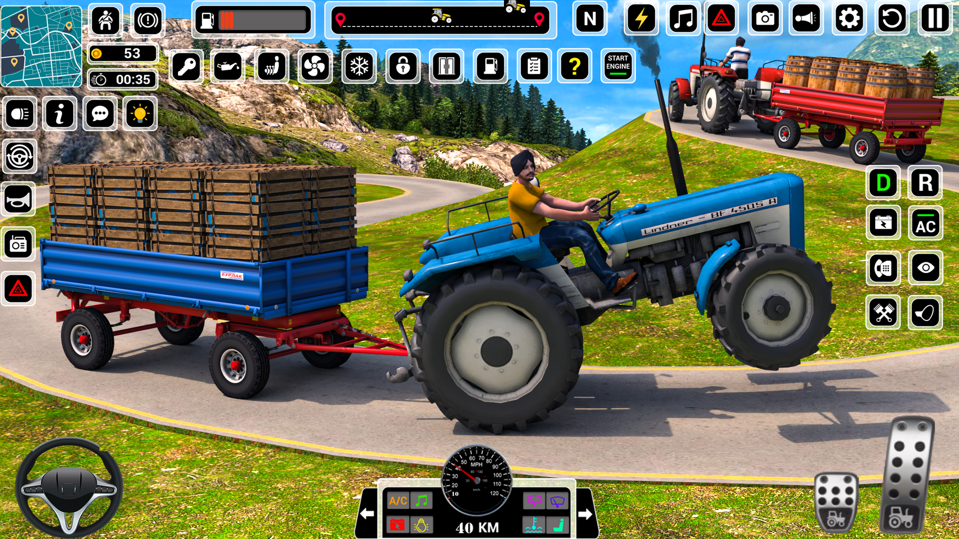 Screenshot of US Tractor Farming Tochan Game