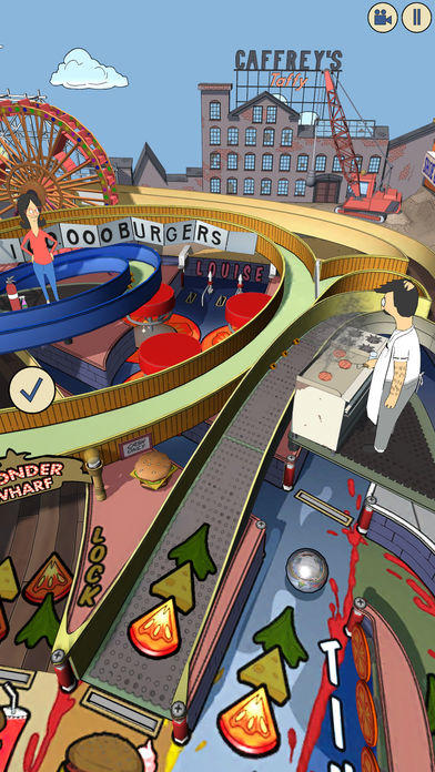 Bob's Burgers Pinball Game Screenshot