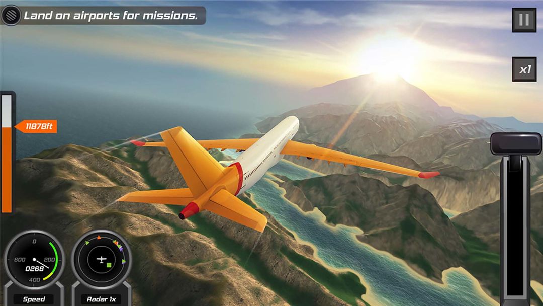 Flight Pilot: 3D Simulator ภาพหน้าจอเกม