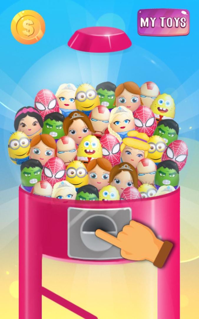Screenshot of Surprise Eggs GumBall Machine