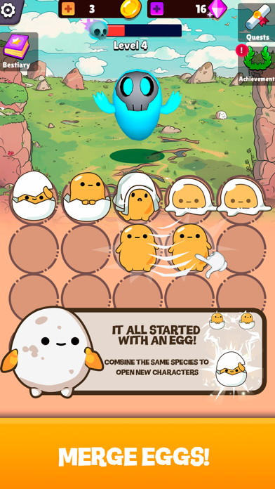 Cuplikan Layar Game Egg Life - Merge Story