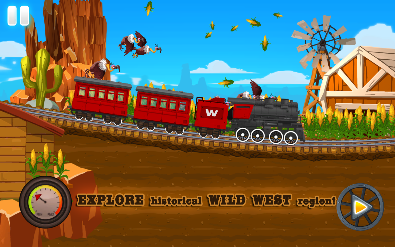 Cuplikan Layar Game Fun Kids Train 3: Western Adventure