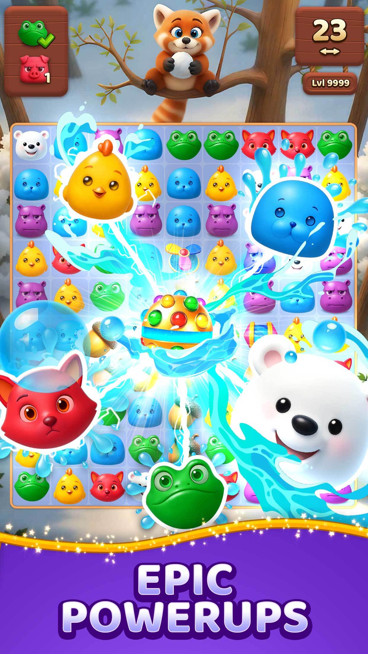 Animal Crush: Match‑3 Rescue Game Screenshot