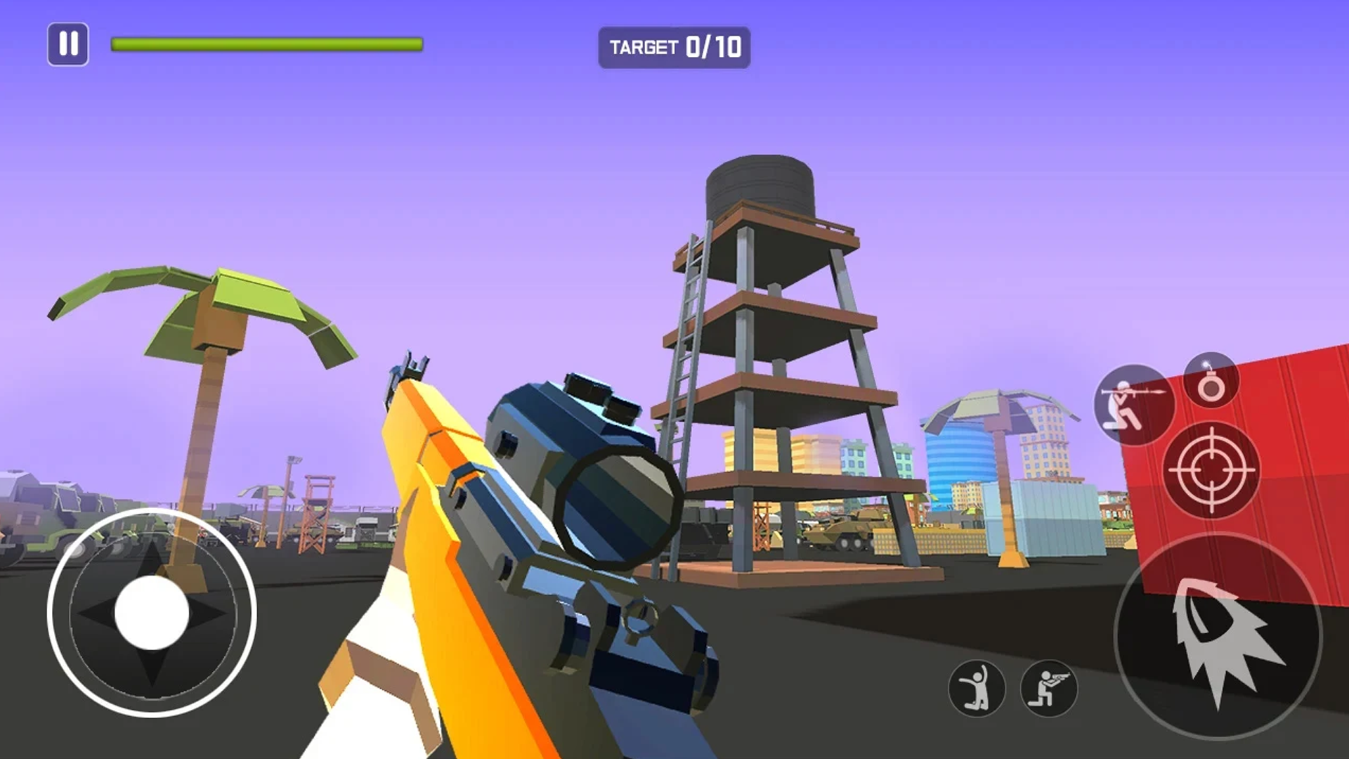 Captura de Tela do Jogo tiro de sniper de bolso fps