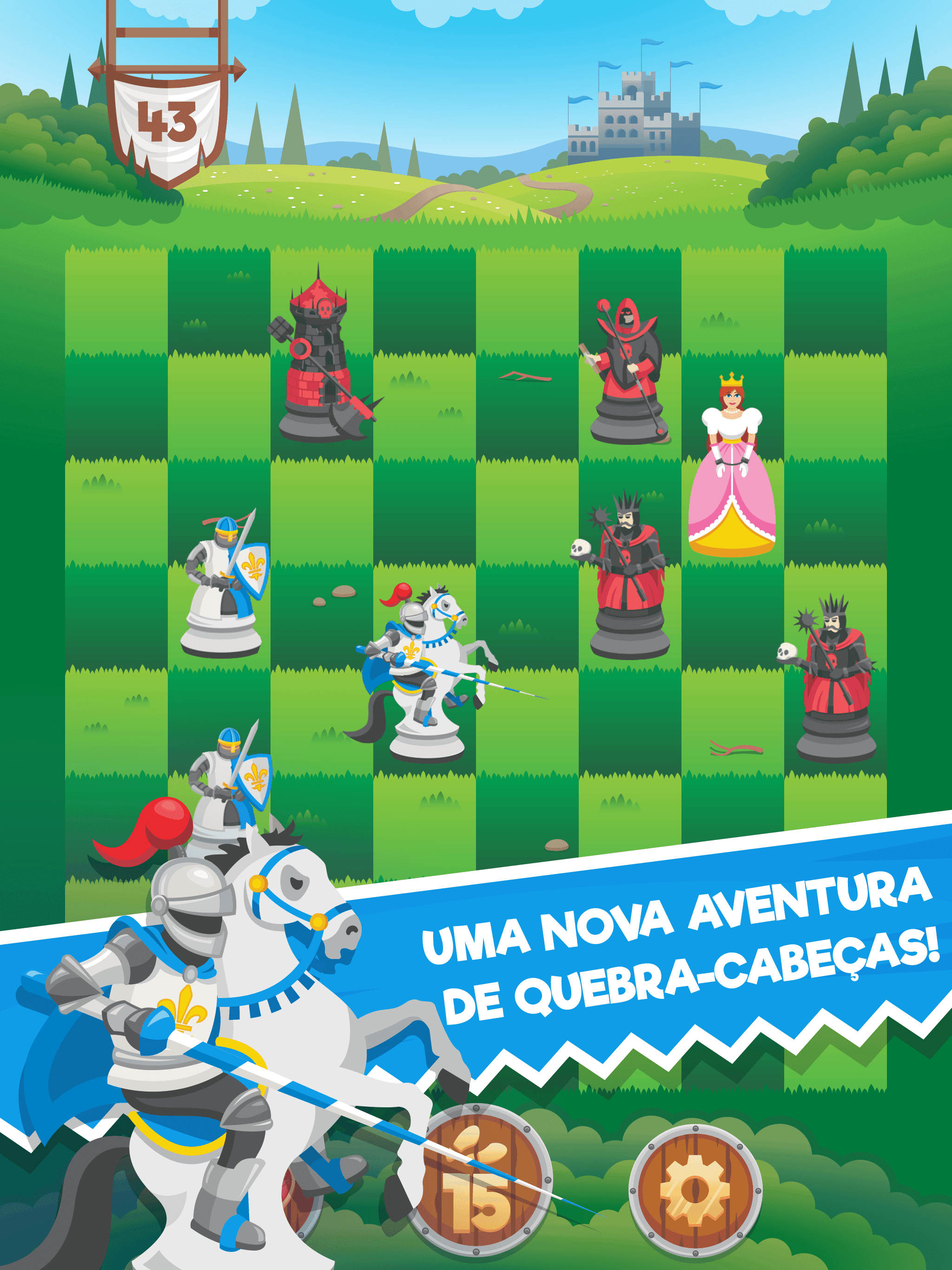 Captura de Tela do Jogo Knight Saves Queen