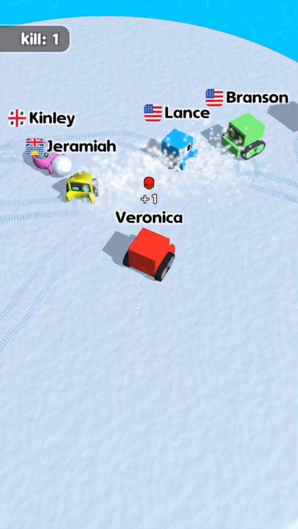 Bumper Cars – Snowball Fighting screenshot game