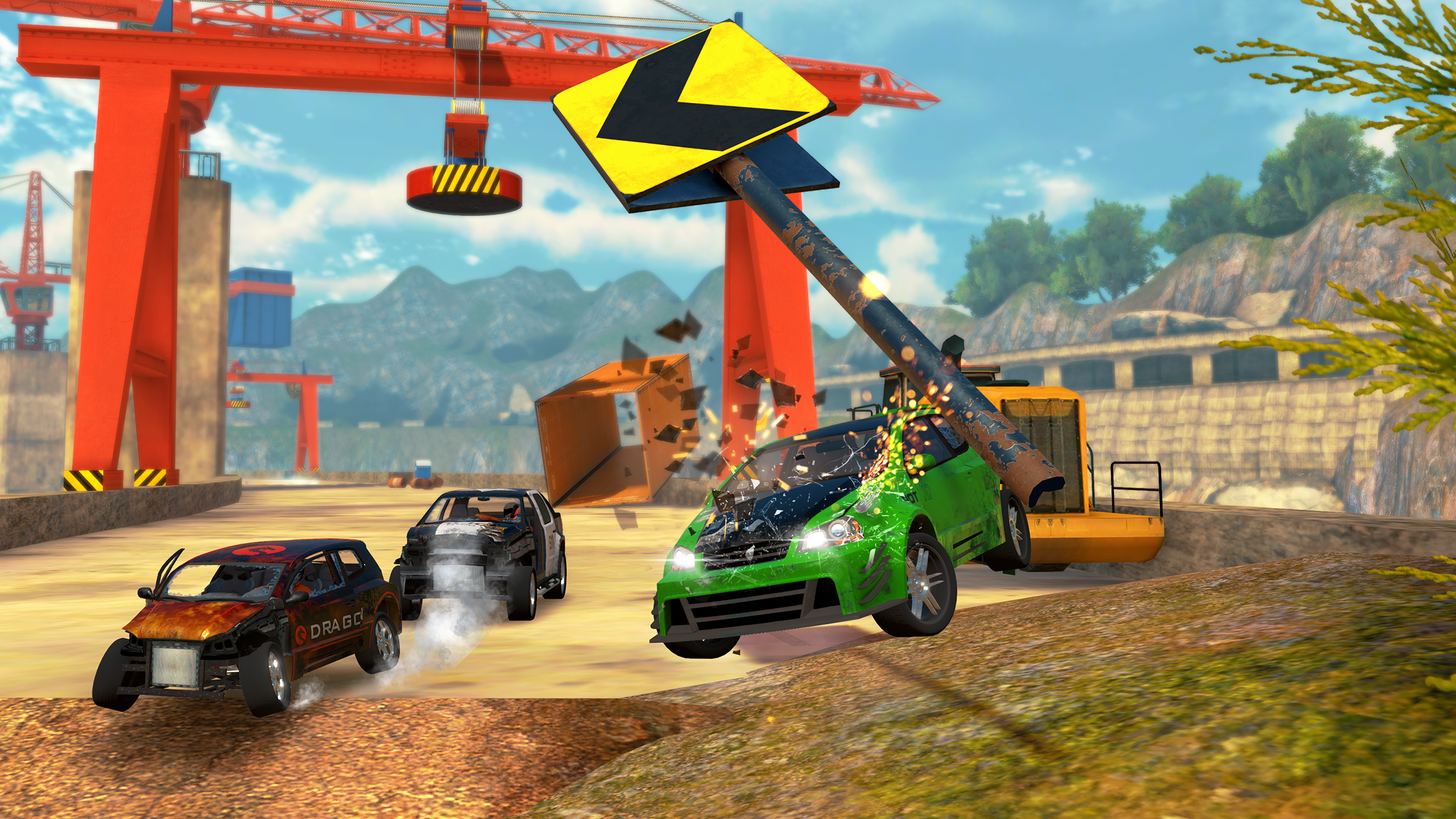 Screenshot of CrashOut: Car Demolition Derby