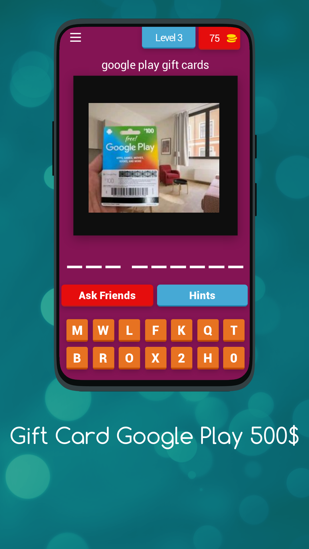 Screenshot of Google Play  dr500 Card Win
