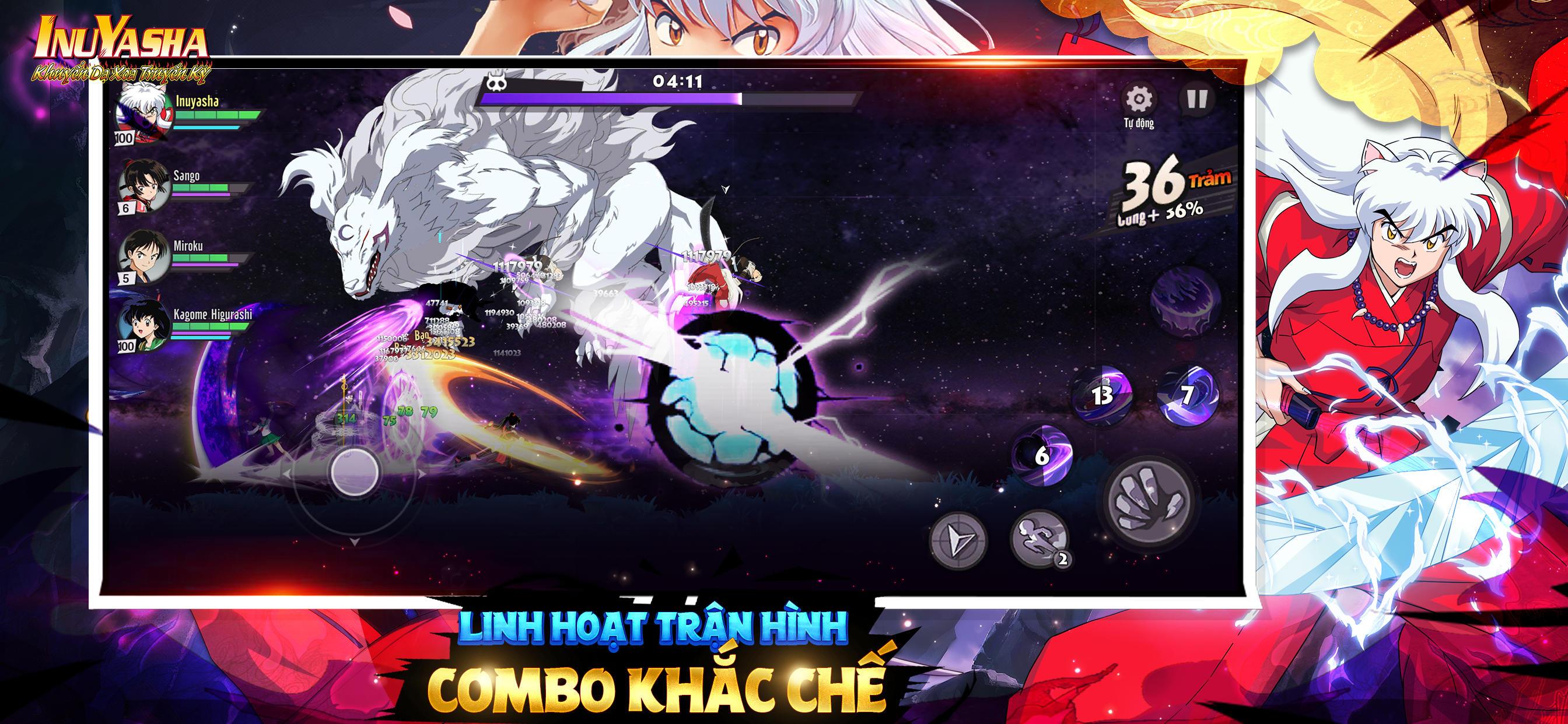 Khuyển Dạ Xoa Truyền Kỳ - IP InuYasha Game Screenshot