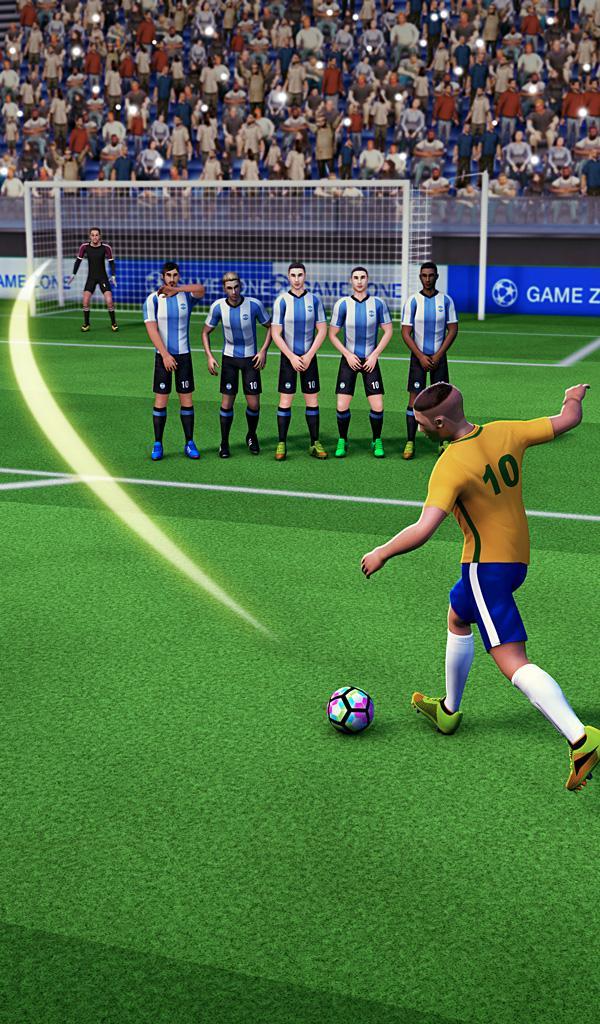 Mobile Soccer Free Kick Cup 2017 Game Screenshot