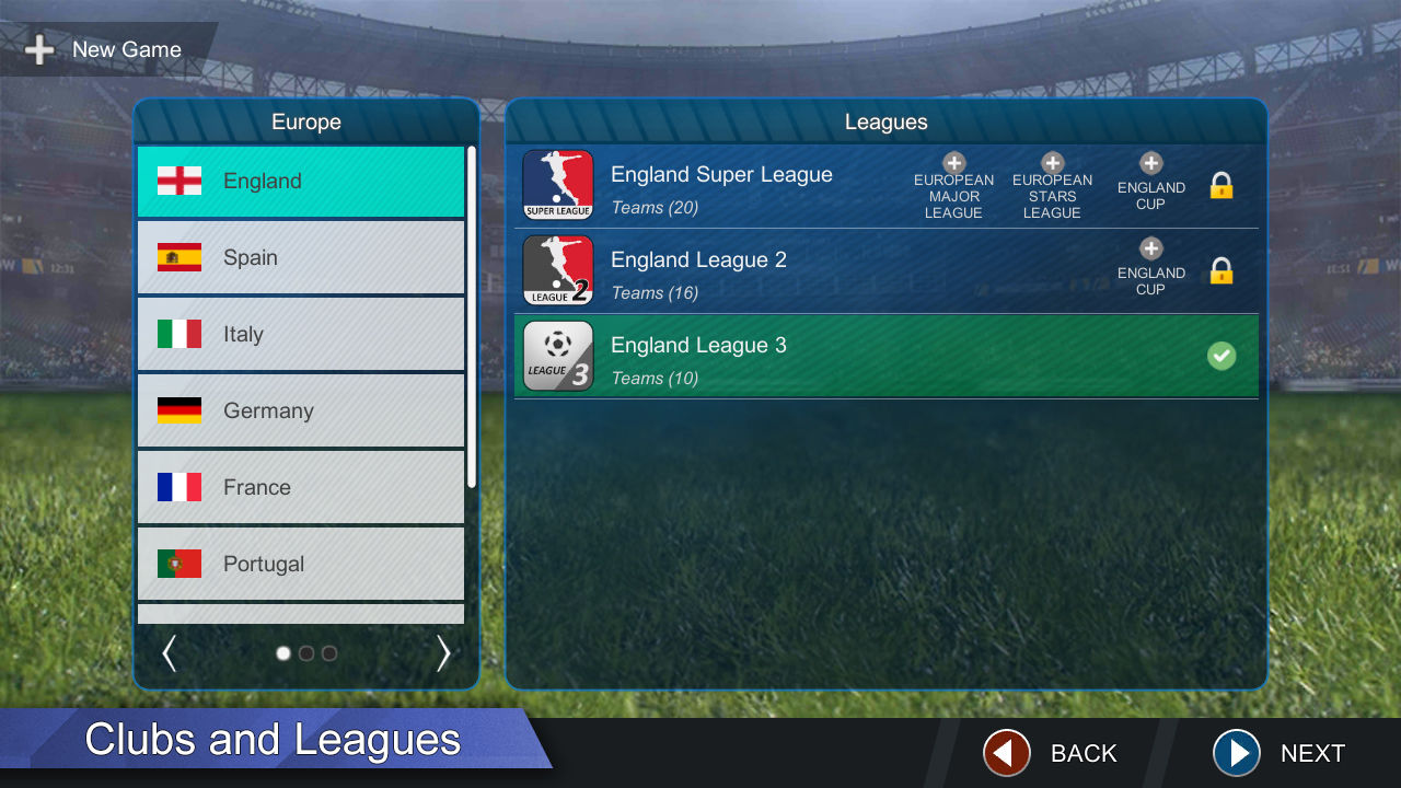 Screenshot of Pro League Soccer