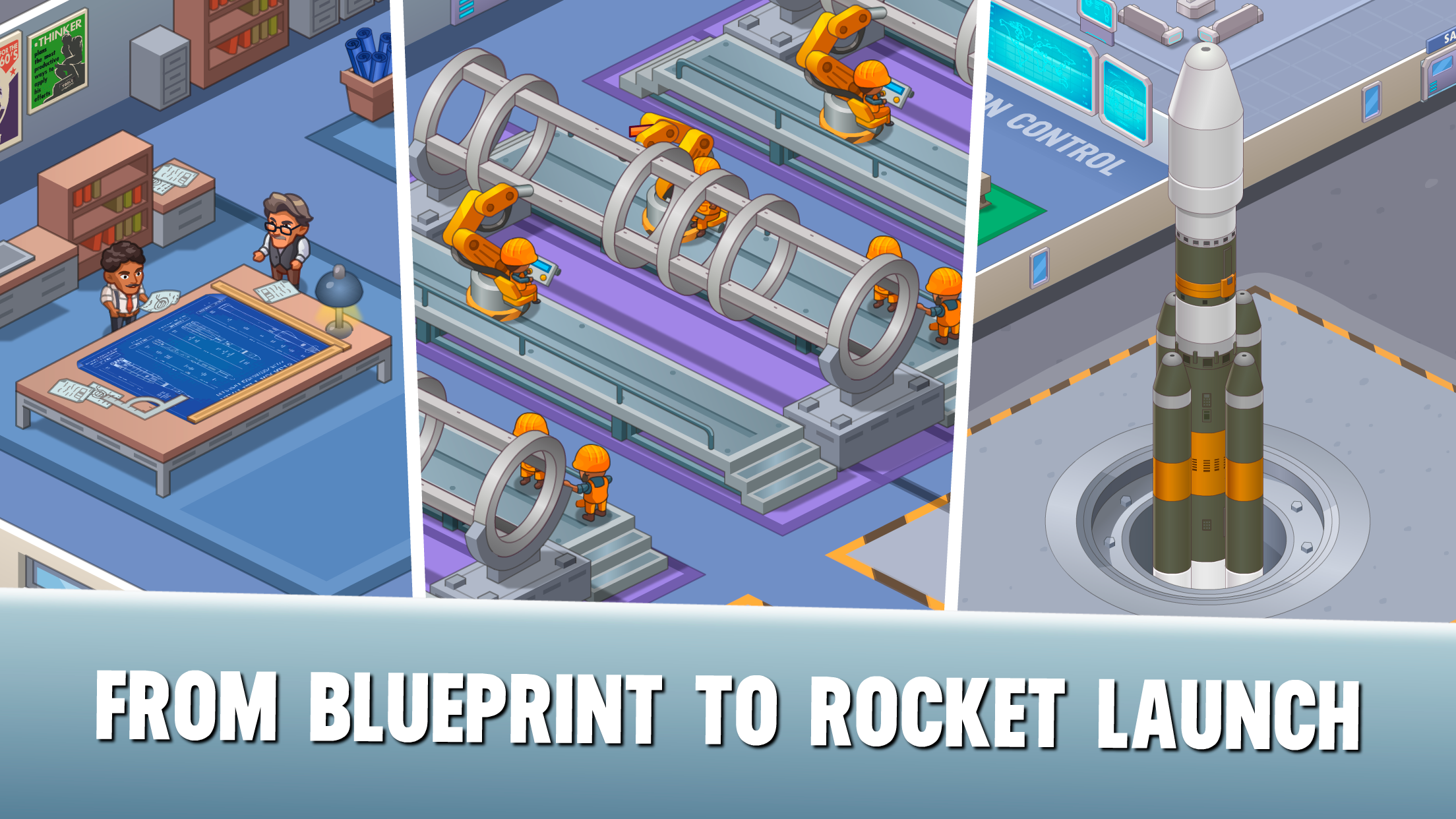 Idle Rocket Game Screenshot
