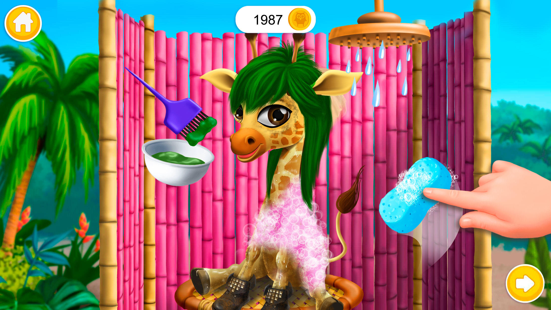 Baby Jungle Animal Hair Salon ゲームのスクリーンショット
