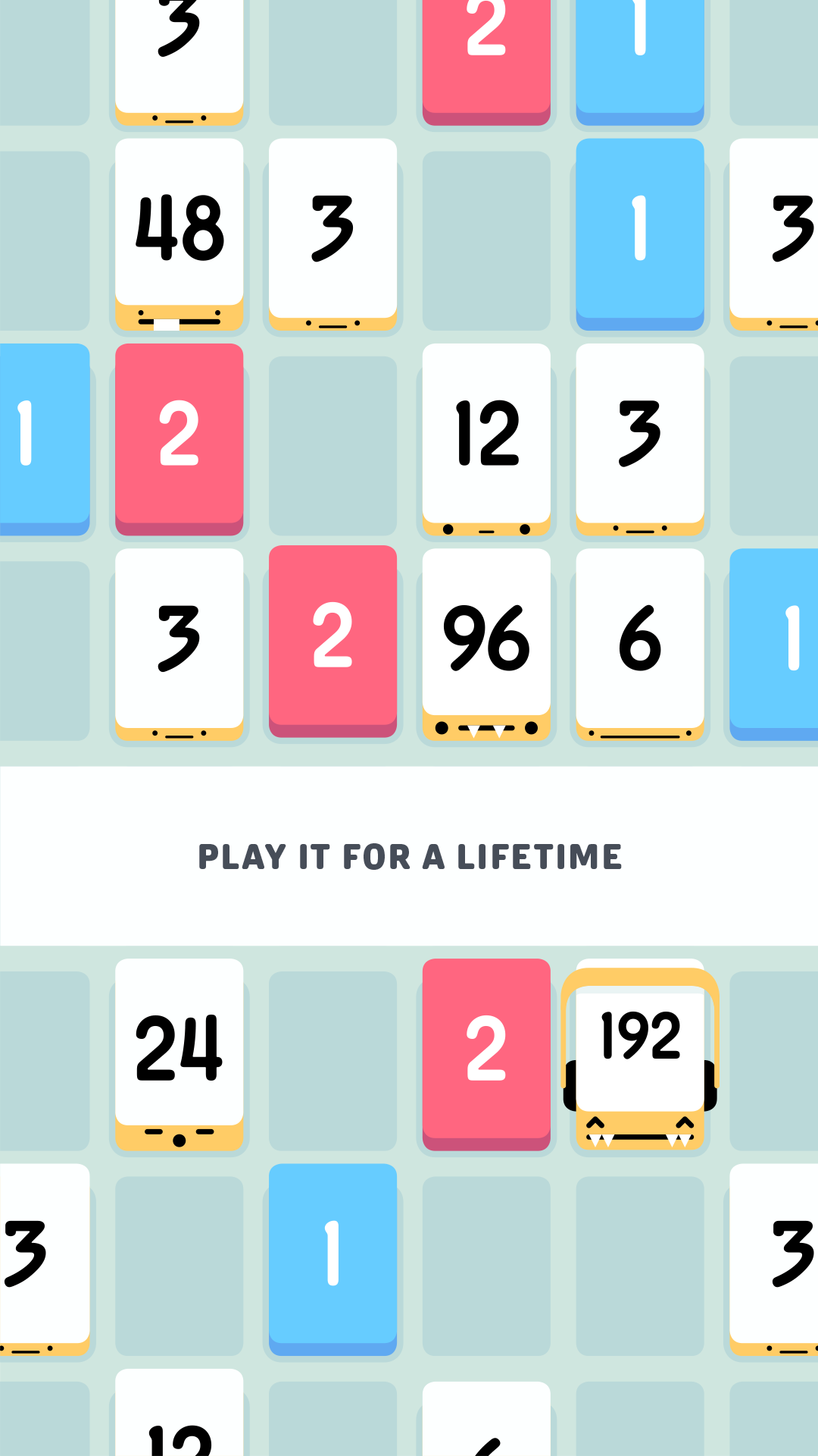 Cuplikan Layar Game Threes!