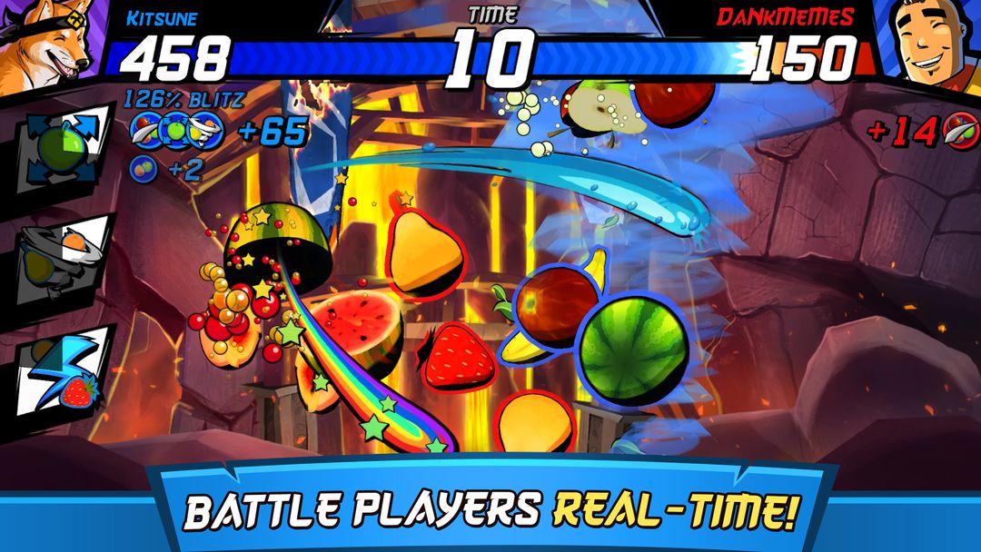 Screenshot of Fruit Ninja Fight
