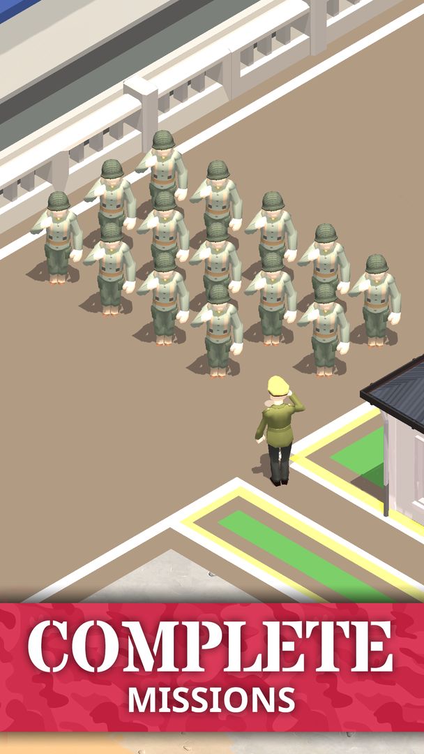 Idle Army Base: Tycoon Game ภาพหน้าจอเกม