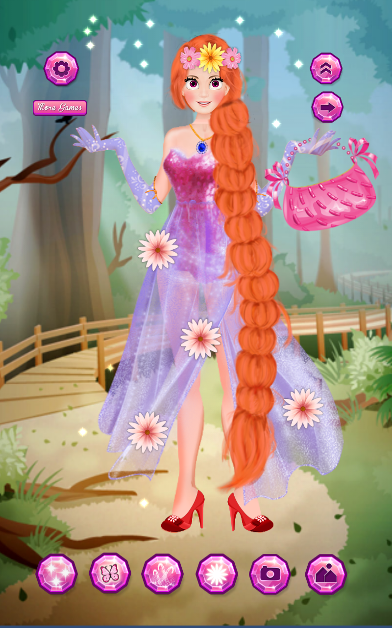 Braided Hair Salon Girl Game Game Screenshot