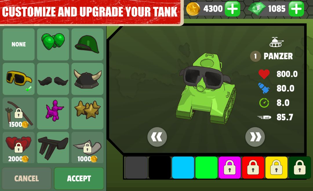 Crash of Tanks - Online battle tank war 게임 스크린 샷