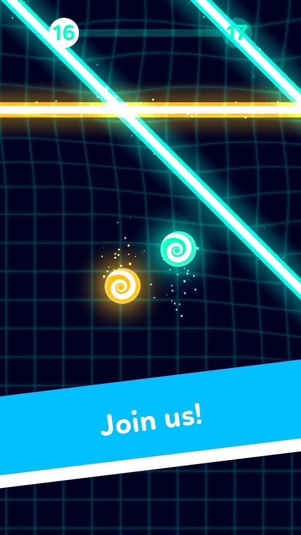 Screenshot of Balls VS Lasers: A Reflex Game