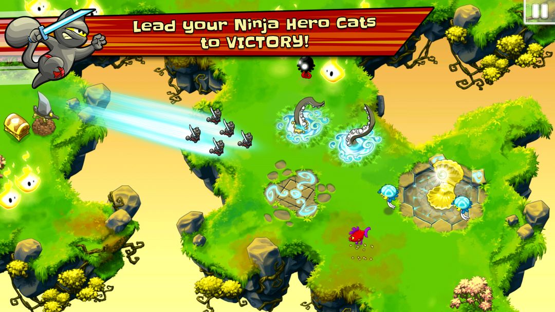 Ninja Hero Cats ภาพหน้าจอเกม
