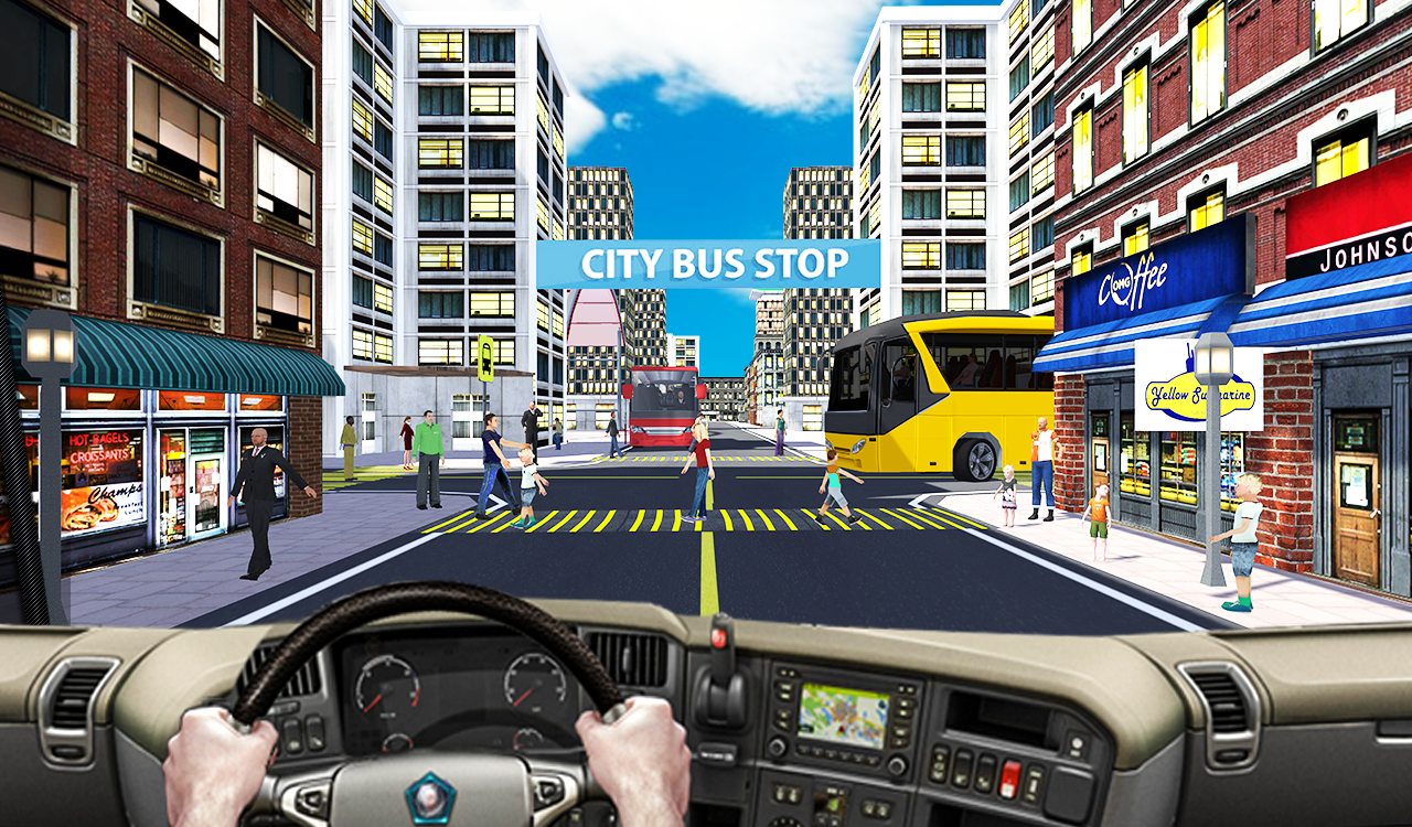 Offroad Coach Bus Driving Simulator 3D ゲームのスクリーンショット