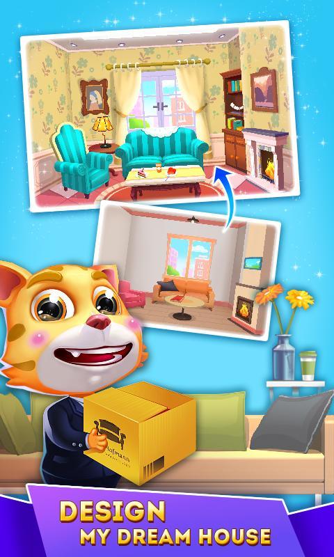 Screenshot of Cat Runner: Decorate Home