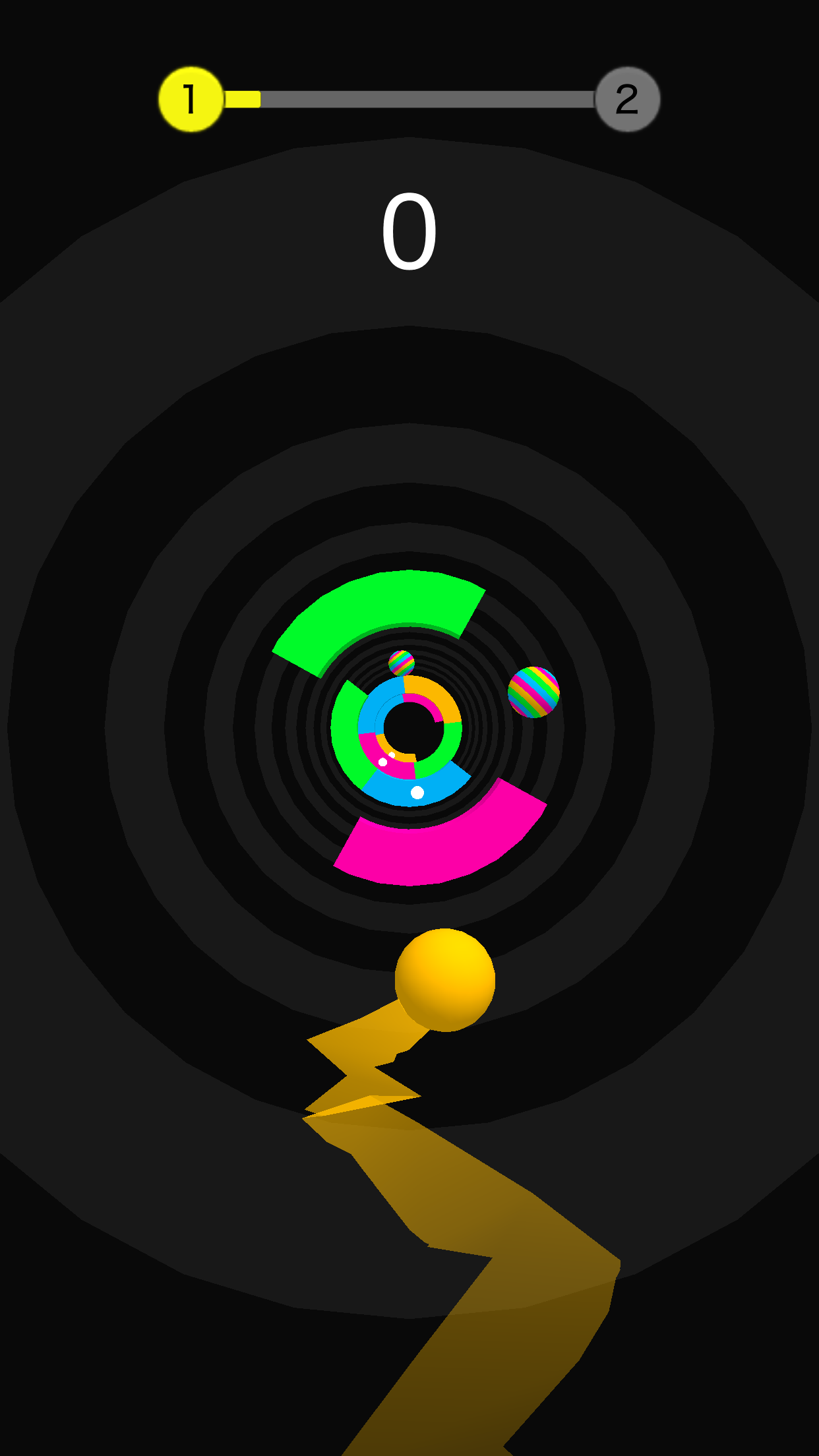 Screenshot of Helix Color Ball - Switch Run 3D