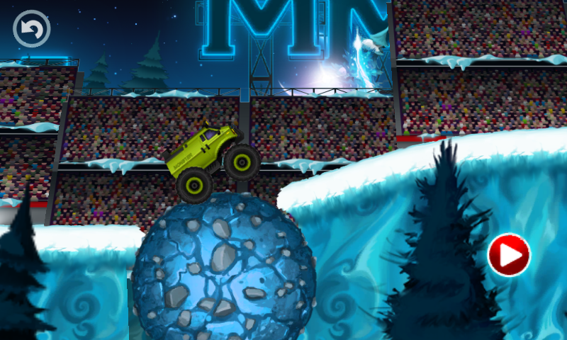 Cuplikan Layar Game Monster Truck Winter Racing