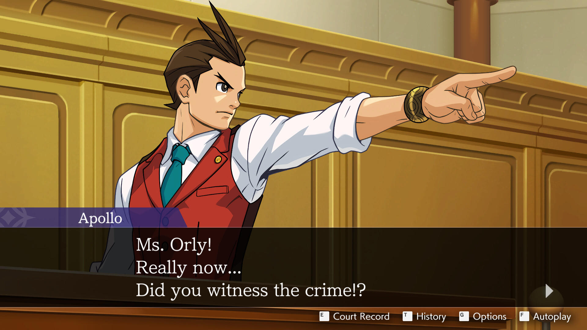Screenshot 1 of Apollo Justice: Bộ ba luật sư xuất sắc 
