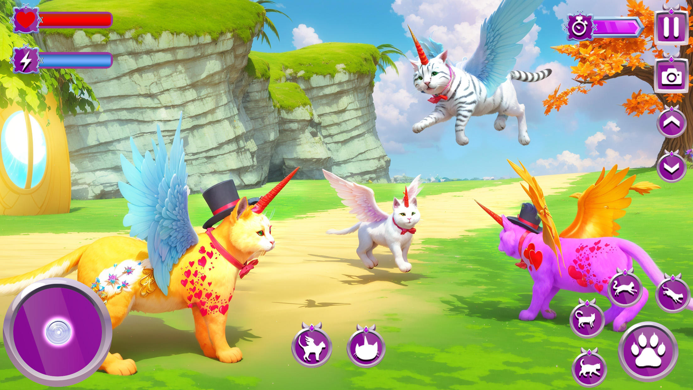 Unicorn Cat Princesses Family Game Screenshot
