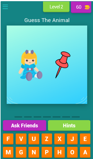 Screenshot of Guess The Animal By Emoji
