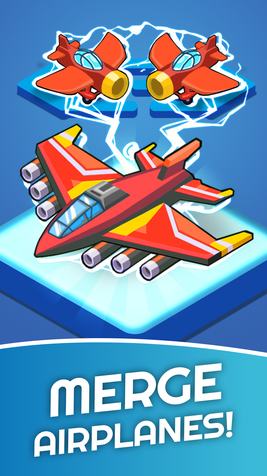 Merge Airplane 2: Plane Merger Game Screenshot