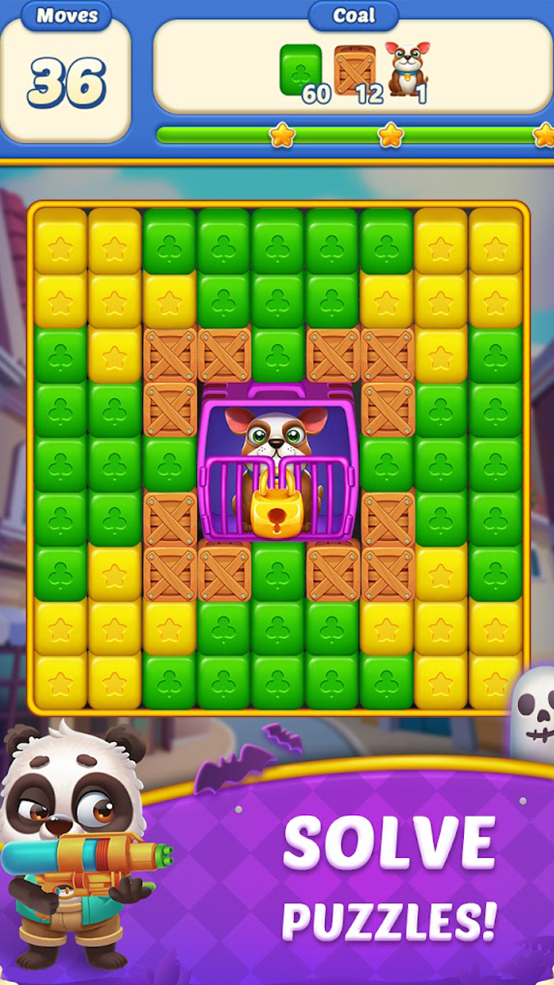 Cube Blast Journey: Toon & Toy Game Screenshot