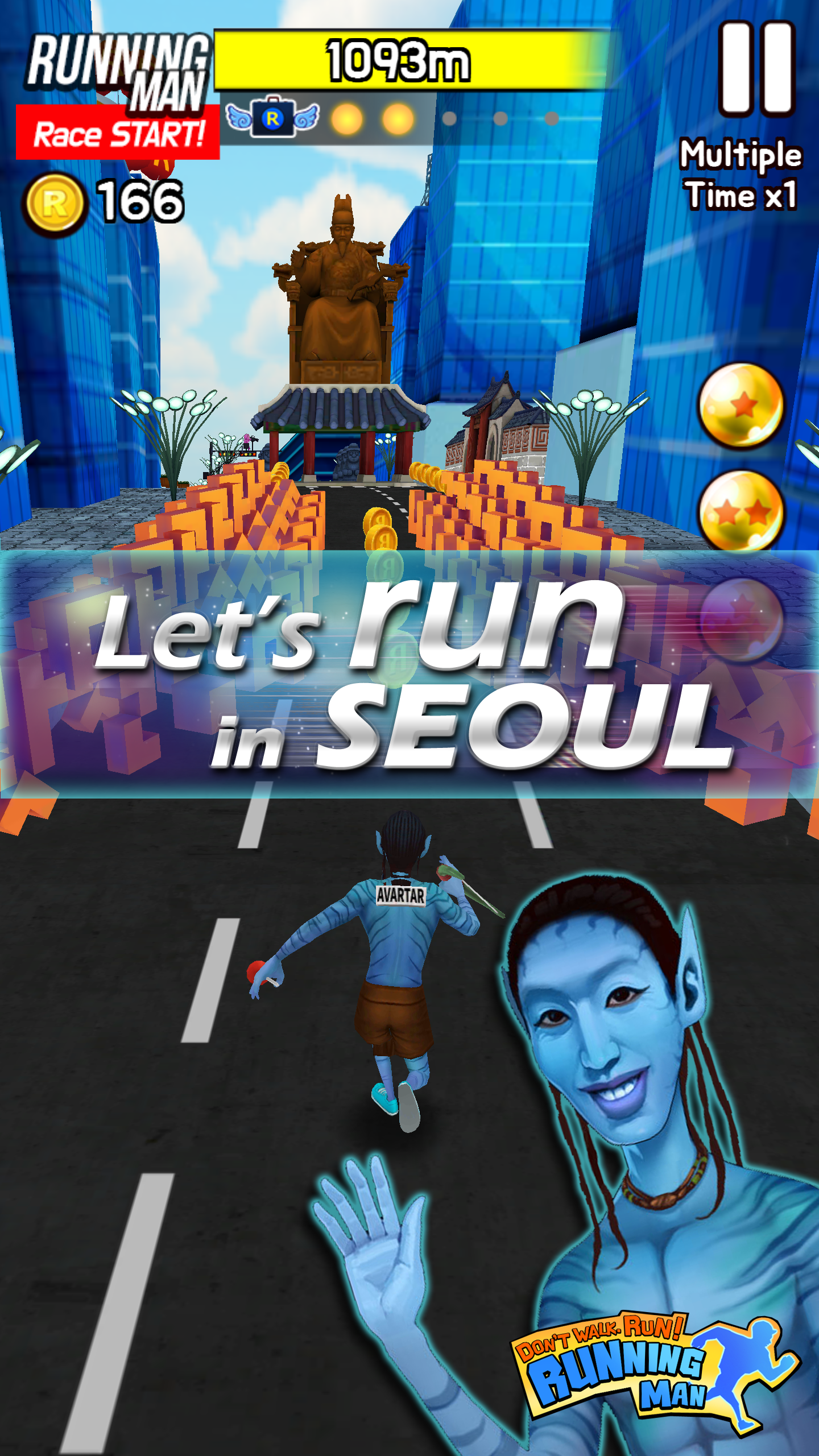 Cuplikan Layar Game Running Man Race Start
