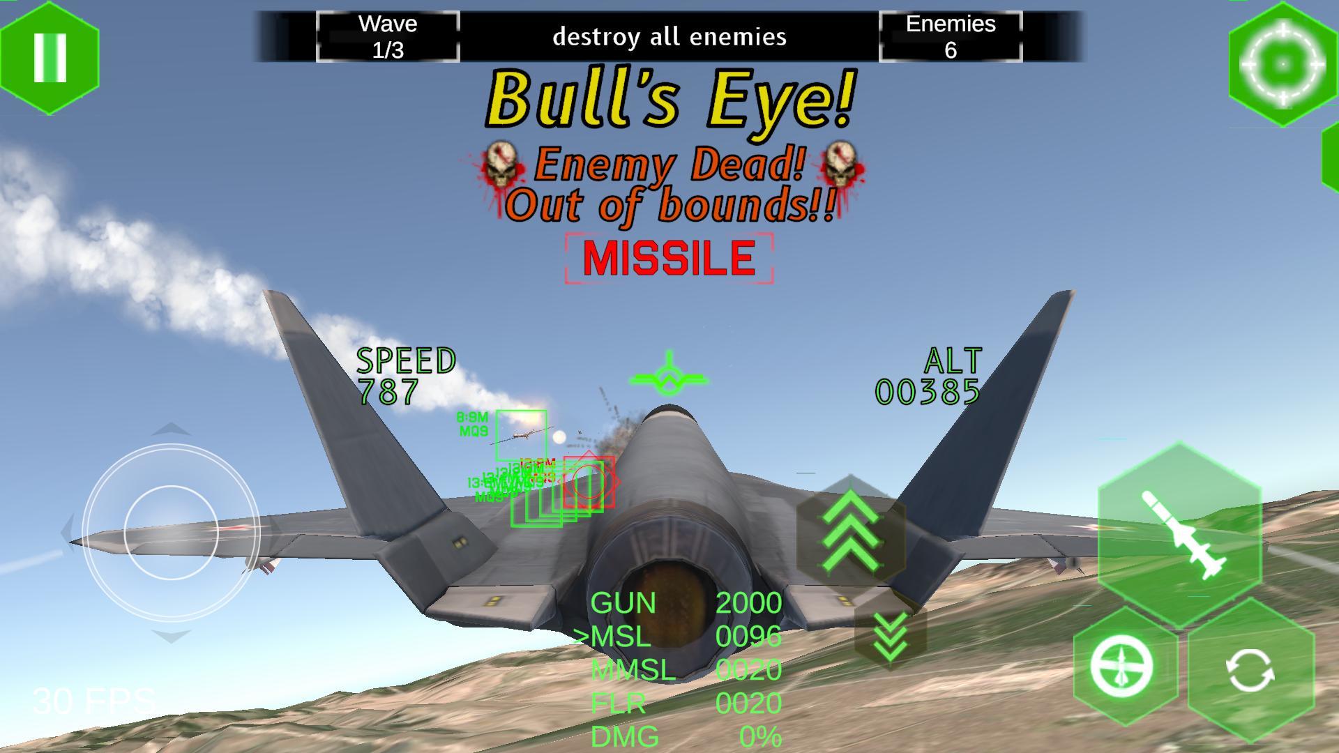 Thunder War Modern Ace Combat Game Screenshot