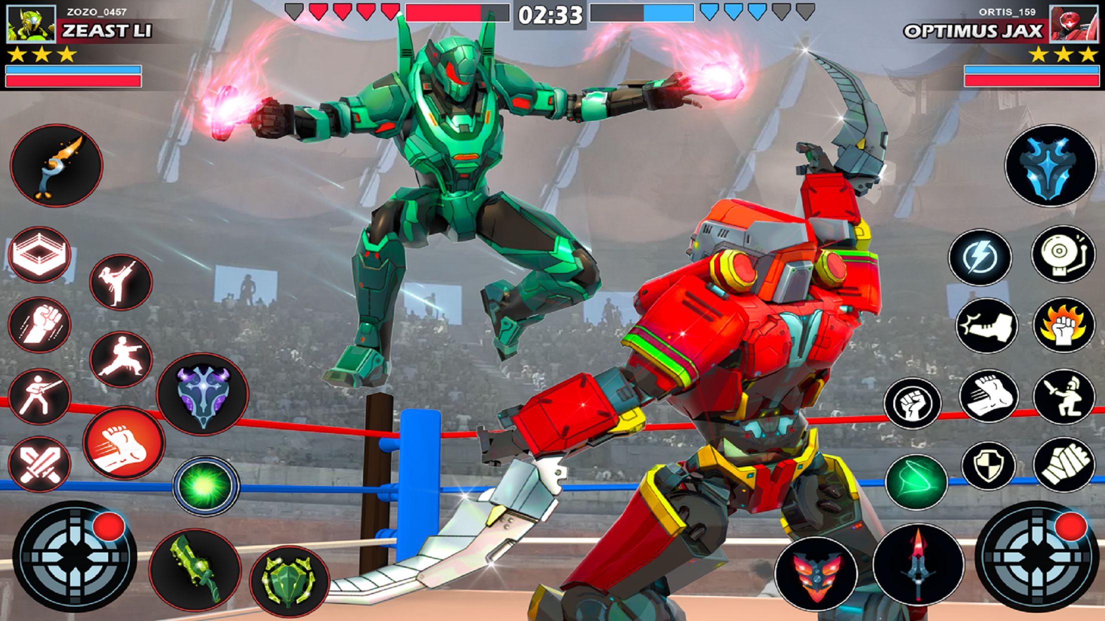 Robot Kung Fu Fighting Games Game Screenshot