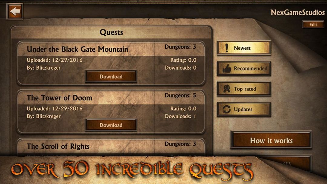 Arcane Quest HD 게임 스크린 샷