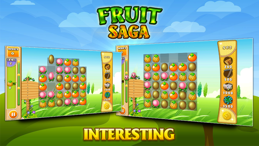 Captura de Tela do Jogo Fruit Saga - Farm Heroes 2