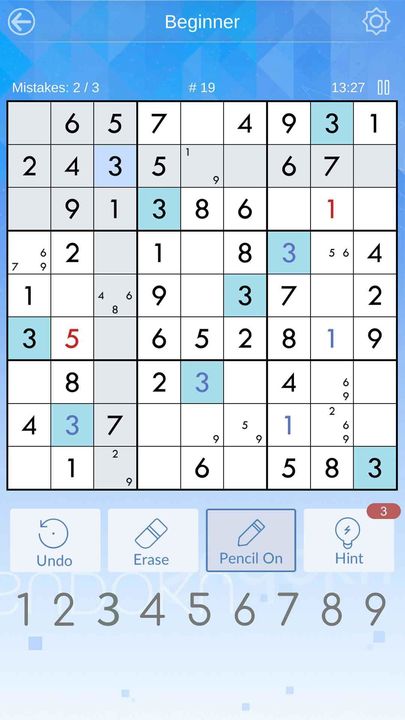 Screenshot 1 of Sudoku - Free & Offline Classic Puzzles 1.1.1