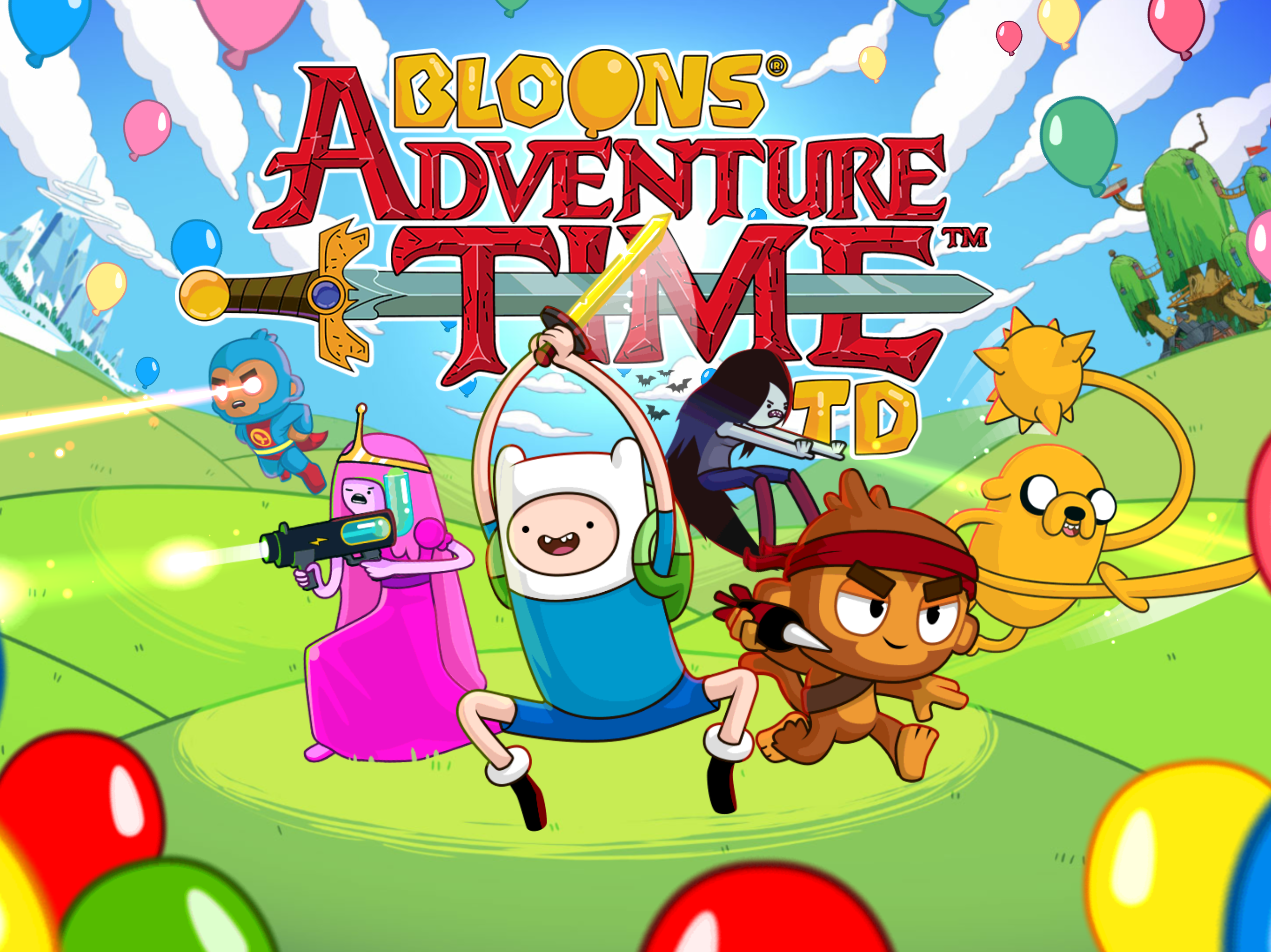 Bloons Adventure Time TD Game Screenshot